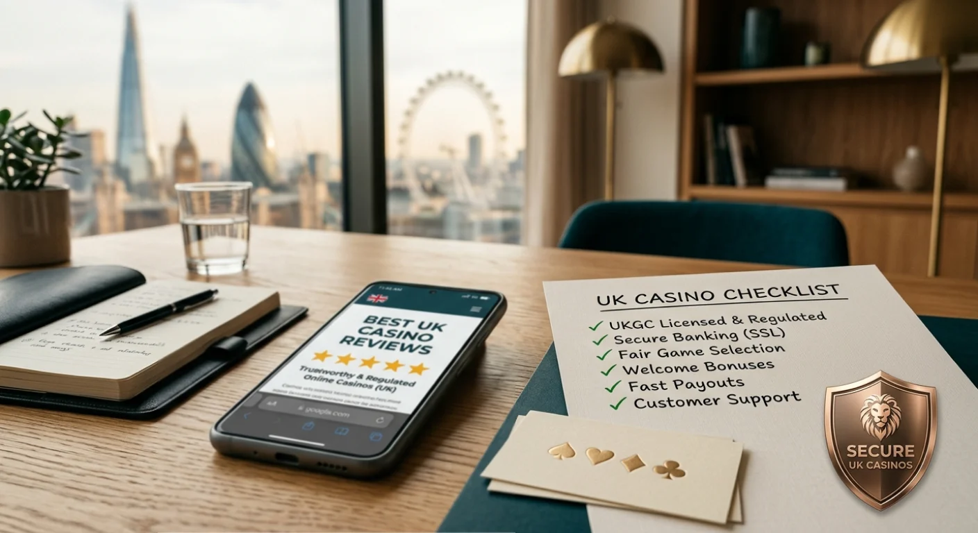 Hello Casino review UK editorial desk with compliance checklist and mobile device